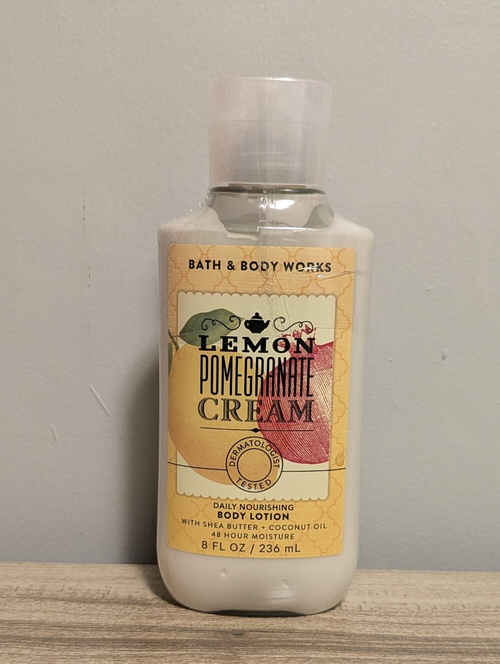 Bath & Body Works Lemon Pomegranate Cream Body Lotion - White, Yellow, Pink